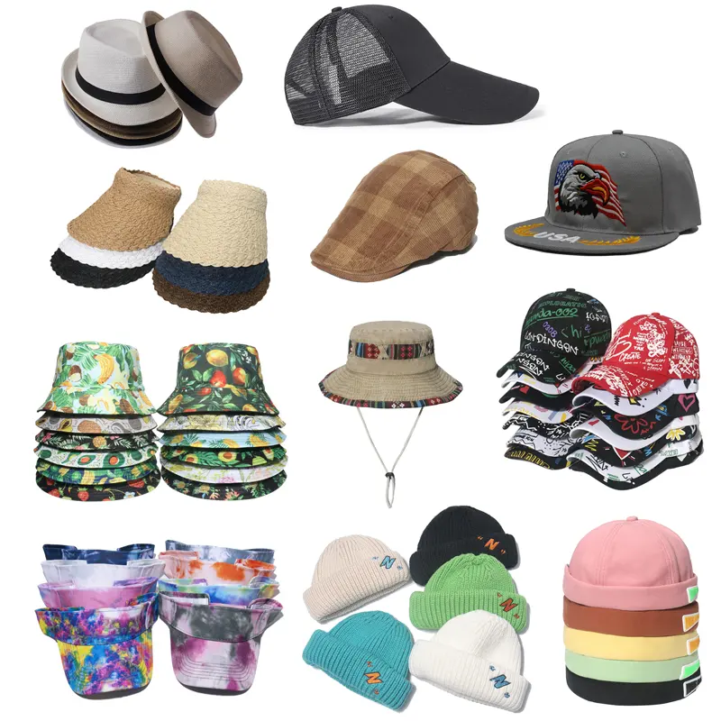 Bonnet seau Snapback Baseball tricoté bébé enfants chapeaux et casquettes Logo personnalisé 5 panneaux mousse maille soleil paille chapeau camionneur casquette