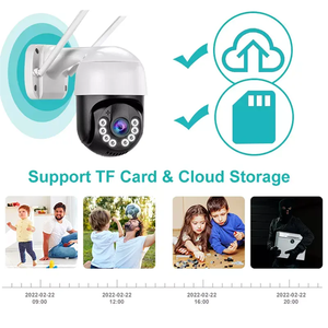 WiFi PTZ kiti Dome kamera 4CH kablosuz IP kamera kiti 4MP CCTV Wifi kamera sistemi XM Icsee destek 2 yönlü ses - Product Image 3