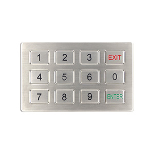 Tastiera in acciaio inossidabile a matrice 3x4 tastiera con telecomando in metallo - Product Image 2
