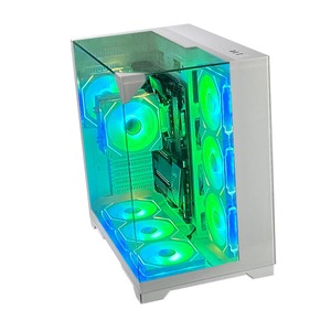 Pcooling Настольный игровой чехол для ПК с полным корпусом для компьютера Atx / M-Atx / Mini-Itx под заказ закаленное стекло черный цвет чехол для ПК - Product Image 6
