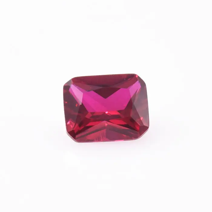 Высокое качество Octagon огранка «Принцесса» выращенные лабораторно рубиновый корунд сыпучих камней для ювелирных изделий