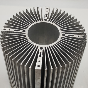 Custom Al 6063 Extruded Peltier <strong>1m</strong> Anodized Led Heat Sink Cnc Milling Part <strong>Heatsink</strong> Aluminum Extruded for Led Cooling System - Product Image 3