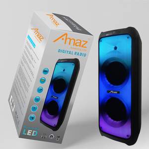 8-Inch Portable Trolley Wireless Party Speaker with LED Light Cheap Price 100W <strong>Output</strong> AC Power Source Charging Cable Accessory - Product Image 3