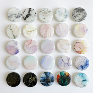 Bán buôn đá cẩm thạch in điện thoại chủ griptok Epoxy điện thoại trong suốt Grip poppings lên điện thoại ổ cắm biểu tượng tùy chỉnh - Product Image 2