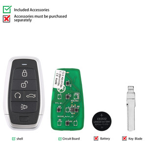 Autel Universal Smart <strong>Key</strong> AUTEL IKEYAT005BL 5 Buttons Independent Universal Smart <strong>Key</strong> Universal Remote <strong>Key</strong> - Product Image 2