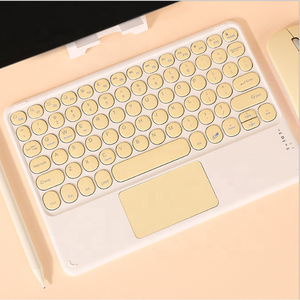 Portable <strong>Wireless</strong> Bt <strong>Keyboard</strong> with <strong>Touchpad</strong> for Gamer RGB Laptop Colorful <strong>Keyboard</strong> with Slide-proof Rug - Product Image 3
