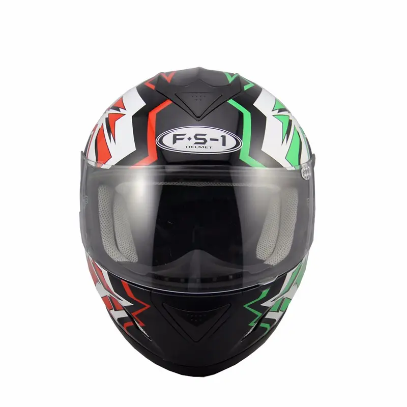 Venta al por mayor de China casco de motor de cara completa aprobado por DOT / ECE para cascos de moto casco de cara completa