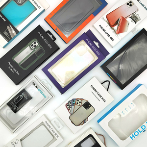 Lüks geri dönüşümlü özel logo baskılı cep telefonu kapak hediye karton kutu cep telefonu kılıfı kutu ambalaj - Product Image 1