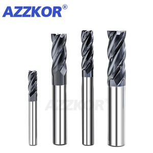 铣刀合金涂层钨钢工具数控机床立铣刀AZZKOR顶铣刀套件铣床工具 - Product Image 3