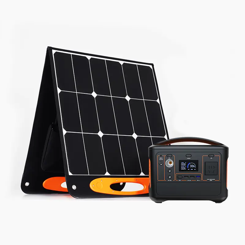 500W 220V 110V Портативная электростанция солнечной генератор литиевая батарея резервного копирования сопряжение с 2 solarsaga 100a панели солнечных батарей