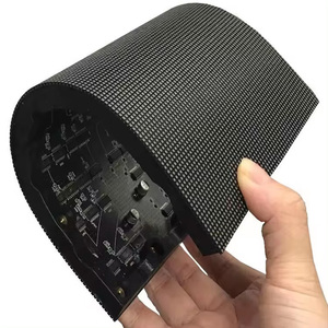 Personalización de alta definición Publicidad Impermeable Led Pantalla suave Interior Led Curvo Anuncios Pantalla Led flexible Pantalla de pared