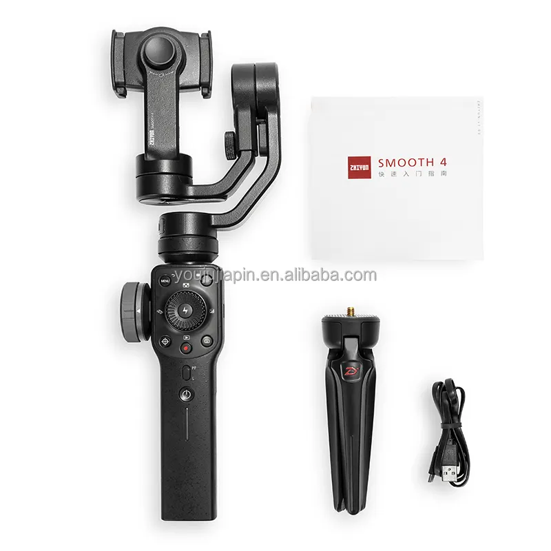 Zhiyun smooth 4 estabilizador de câmera, estabilizador de cardan de 3 eixos, para celular 11 pro max xs x 8, gopro hero 5 7 xiaomi yi 4k, câmera de ação