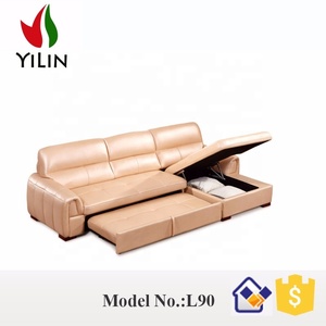 Yilin son Model kanepe Cum yatak setleri Dubai deri kanepe mobilya daire kullanımı köşe çekyat depolama - Product Image 4