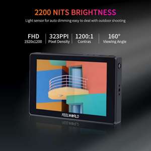 Feelworld s7 מצלמה צג עם hdmi קלט hdmi קלט hdmi מלא מסך HD