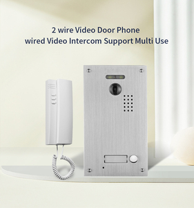 Sistema de intercomunicación de cable de 2 vías sistema de entrada de puerta de vídeo sistema de intercomunicación de teléfono de puerta de audio de apartamento