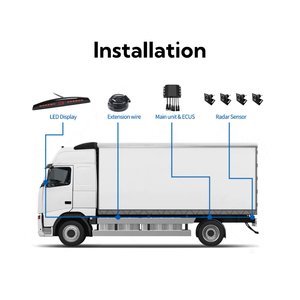 Truck <strong>Parking</strong> <strong>Sensors</strong> System 4 <strong>6</strong> <strong>Sensors</strong> Reversing Aid Waterproof Radar Detector <strong>Front</strong> Rear <strong>Sensor</strong> for 12V/24V Truck Trailer - Product Image 5