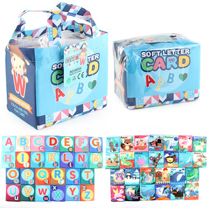 ABCラーニングカード幼児用26文字収納バッグ付き早期教育布ブック - Product Image 3