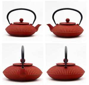Enamel Antique Cast Iron Tea Ware Kettle Cup Leaf Design <strong>Japanese</strong> <strong>Teapot</strong> with Stainless Steel Infuser Capacity 800ML - Product Image 3