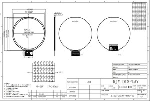Módulo de pantalla LCD IPS de 7 pulgadas de alta resolución, interfaz 1080*1080 LVDS, pantalla TFT retroiluminada LED para módulos LCD de pantalla Carplay - Product Image 4