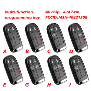 Evrensel akıllı araç tuşları 2/3/4/5 düğmeler Jeep Dodge Fiat Chrysler çok fonksiyonlu programlama tuşu FCCID M3N40821302 Dodge - Product Image 3