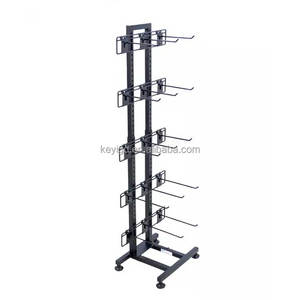 Supermarkt Boden stehend Metall Snack Rack <span class=keywords><strong>Display</strong></span> schwarzer Rahmen mit Haken zum Aufhängen von Kartoffel chips für den Laden und Einzelhandel