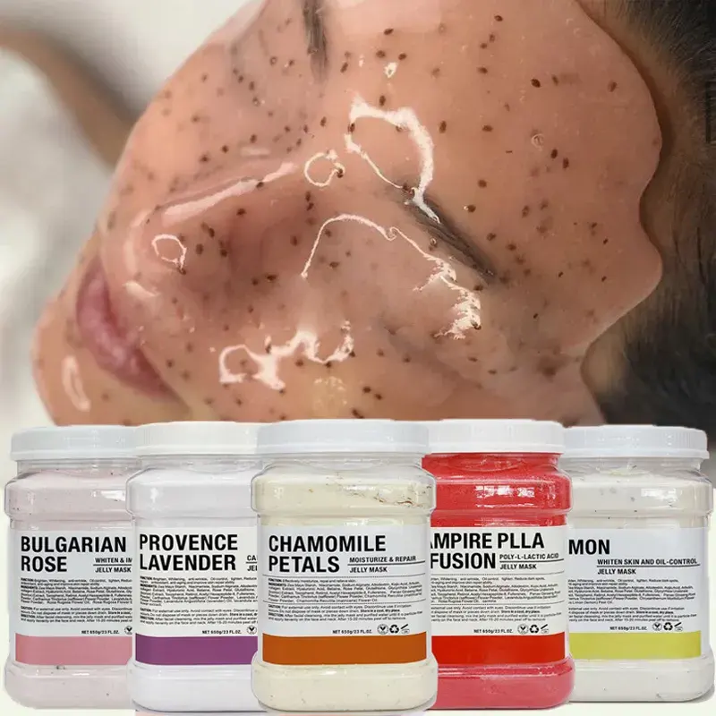 Poudre de masque facial à la gelée de cristal hydro au collagène de marque privée