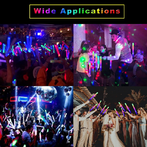 Bán buôn 48cm RGB <span class=keywords><strong>LED</strong></span> Đảng Wand <span class=keywords><strong>Foam</strong></span> Glow Sticks Light-Up <span class=keywords><strong>Stick</strong></span> cho đám cưới Ngày Valentine Diwali lễ Tạ ơn sự kiện - Product Image 4