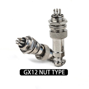 GX12ขั้วต่อสายแบบวงกลมชนิดน็อต2 3 4 5 6 7พินซ็อกเก็ตเสียบปลั๊กนักบินตัวผู้และตัวเมีย - Product Image 2