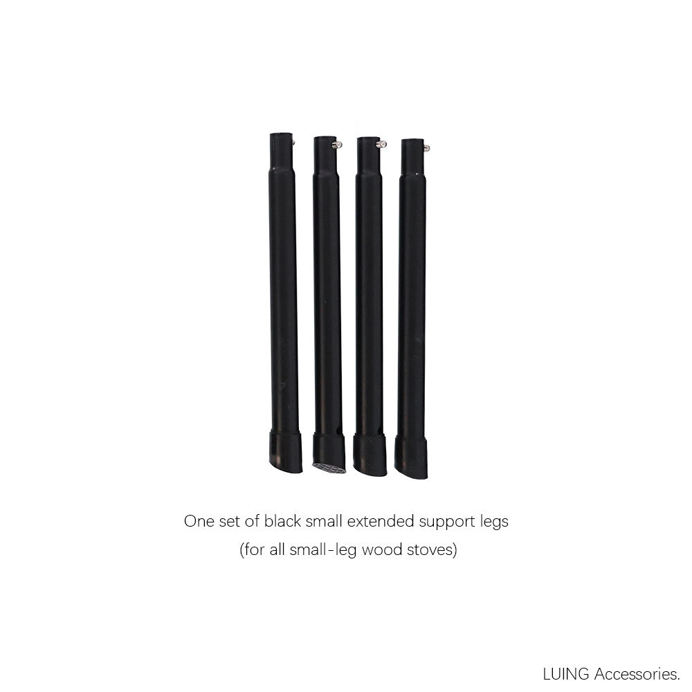 One set of black small extended support legs