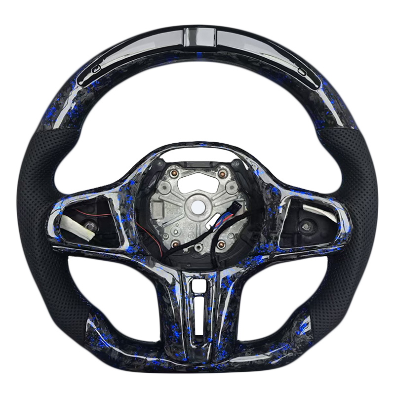 Cuir perforé G20 + fibre de carbone + LED