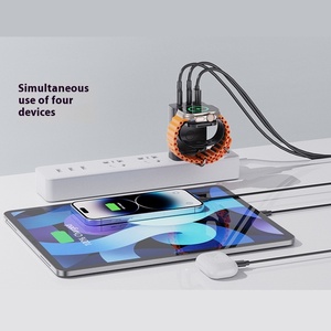 หัวชาร์จนาฬิกาอัจฉริยะแบบ4-in-1, หูฟังแม่เหล็ก USB Type-C สำหรับ Apple สำหรับ Android - Product Image 2