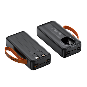 Banco de energía portátil de carga rápida con cable que muestra una capacidad de 30.000 mAh y salida de 22,5 W adecuada para uso en exteriores - Product Image 2