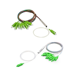 1x8 Planar Lightwave <strong>Circuit</strong> PLC Mini Module Fiber Optic Splitter with SC <strong>APC</strong> Termination - Product Image 1