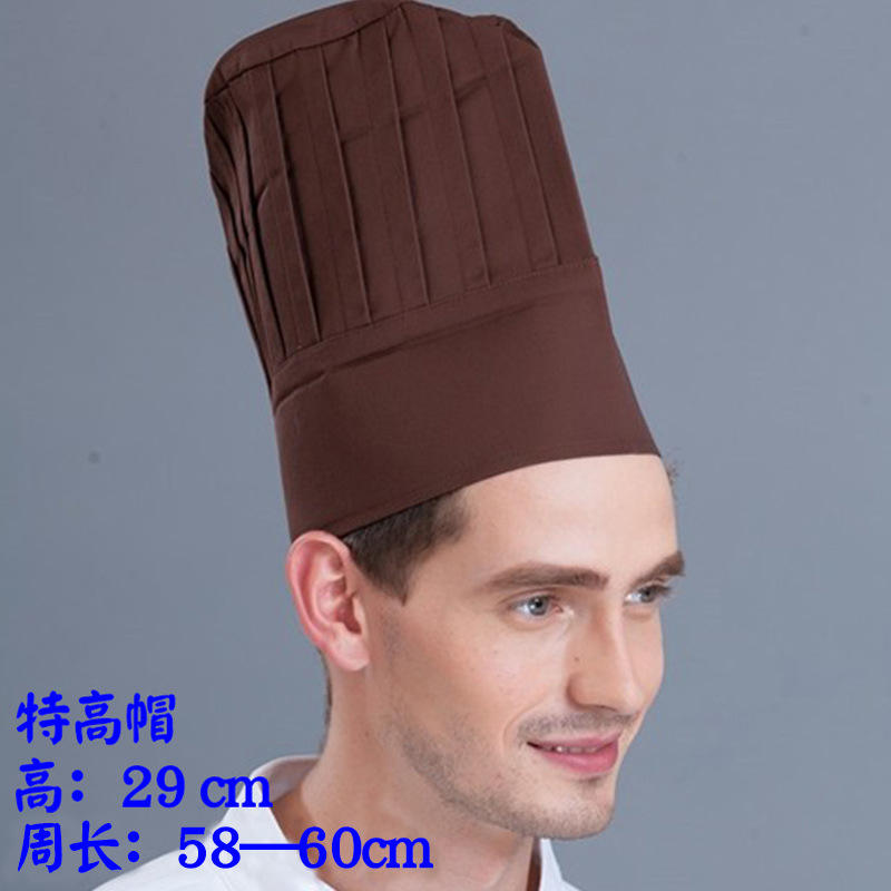 Sombrero extra alto marrón oscuro - altura 29 cm