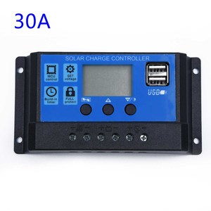 60A/50A/40A/30A/20A/10A Intelligenter Solar laderegler <span class=keywords><strong>PWM</strong></span>-Regler regler mit zwei USB-LCD-Displays Solar panel