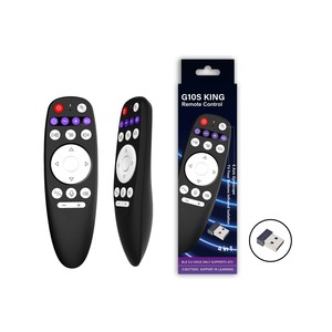 Yeni G10S kral BT kablosuz ses uzaktan kumanda 2.4G BT5.0 çift mod hava fare IR öğrenme 6 eksenli jiroskop için Android TV kutusu - Product Image 1