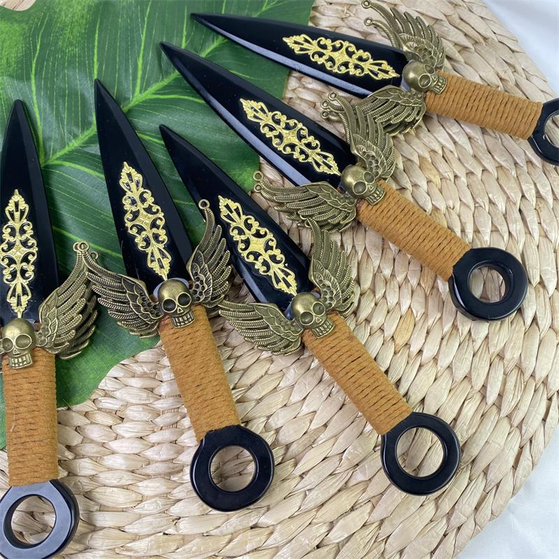 Wholesale natural high quality energy obsidian wings sword carvings healing black polished crystal <strong>dagger</strong> for <strong>gifts</strong> decoration - Product Image 6
