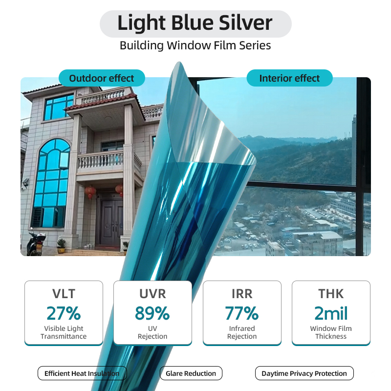 Bleu clair argenté