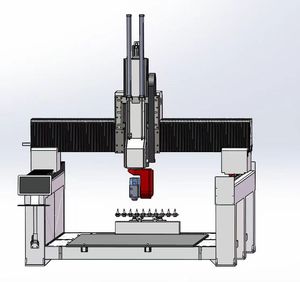 Enrutador CNC de 5 ejes 1325 para molde compuesto de espuma de poliestireno patrón de molde tallado corte desbarbado máquina CNC de 5 ejes - Product Image 4