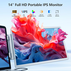 Extensor de pantalla Dual portátil de 14 pulgadas Pantalla FHD VGA Nueva pantalla táctil Tecnología IPS Juegos inteligentes Monitor de computadora portátil plegable LCD