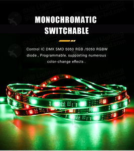 Programmier barer DMX RGB RGBW LED-Streifen 5V 12V 24V DMX512 UCS512B UCS512C UCS512H4L IC Vollfarbpixel-LED-Streifen licht - Product Image 5