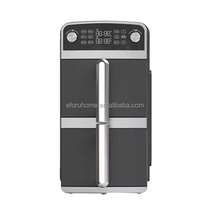 Elettrodomestico EFORU 10L grande capacità doppia friggitrice a aria a due porte a vista elettrica a due porte intelligente apparecchio da cucina friggitrice ad aria
