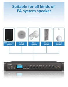 Altavoces CON MEZCLADOR, amplificador con sistema de megafonía, Audio Profesional, conjunto completo, sistema de megafonía, amplificador de potencia