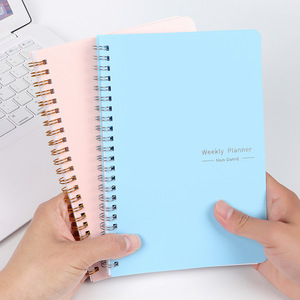 Free Sample A5 Spiral Style Weekly Planner Agenda 52 Weeks <strong>with</strong> Non-<strong>Dated</strong> Do List Paper PP Cover Journal <strong>Notebook</strong> for School Use - Product Image 2