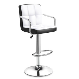 Hiện đại đơn giản da có thể điều chỉnh <span class=keywords><strong>Bar</strong></span> ghế tùy chỉnh thiết kế hàng loạt cho ăn uống thanh phân Ghế xoay - Product Image 4