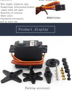 FS5106R цифровой 6 В 6 кг двигатель без сердечника аналоговый 360 градусов непрерывное вращение сервопривод пластиковый материал для 1/12 весов RC автомобилей Baja - Product Image 6
