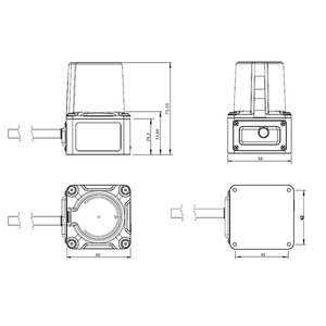 Sense IP67 Certificado 2D Sensor infrarrojo Lidar con escaneo de 270 grados para evitación de obstáculos y navegación de robots AGV - Product Image 2
