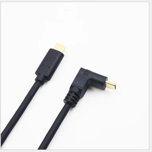 Fabrikada ücretsiz örnek özelleştirilmiş USB tip C 3.1 kablo eemark çip 90 derece sağ sol açılı - Product Image 1