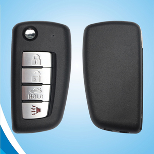 SZMAISHI 3 + 1 düğmeler Flip katlanır uzaktan araba anahtarı niçip 433MHz FCCID KBRASTU15 için niss-bir araç Transponder tuşları - Product Image 3