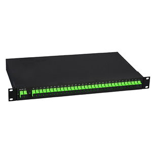 FTTH 1u 12 24 36 48端口Sc APC UPC尾纤适配器光纤机架安装接线盒ODF接线板19英寸滑动托盘面板 - Product Image 2